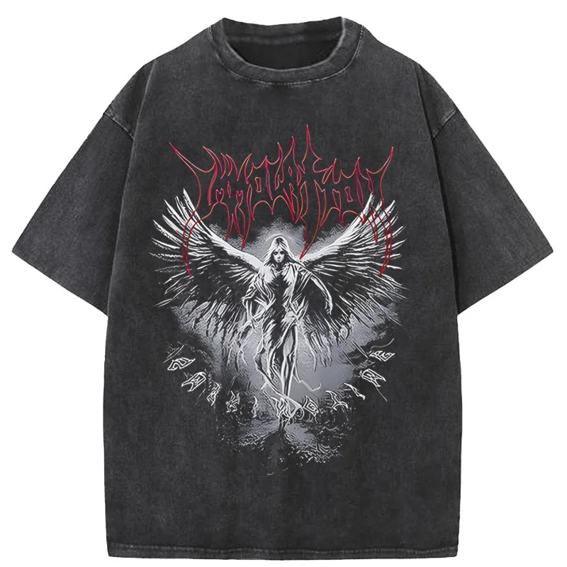 Y2k T-shirt Gothic Punk Style Men T Shirt Clothes Harajuku Oversized Top|Harajuku Gothic T-shirt