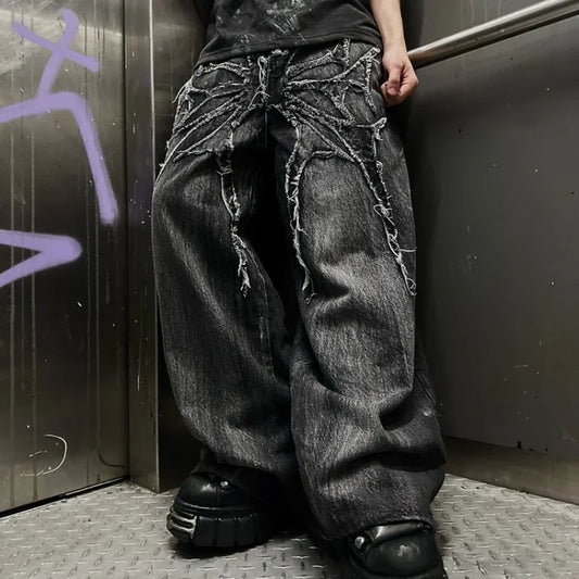 Gothic Retro Oversized Baggy Fit Unisex Mopping Pants Y2K Phantom Jeans｜オーバーサイズバギーパンツ