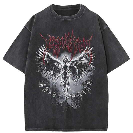 Y2k T-shirt Gothic Punk Style Men T Shirt Clothes Harajuku Oversized Top｜原宿ゴシックTシャツ